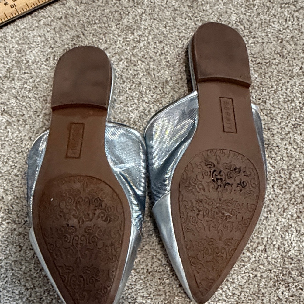 Esprit Metallic Silver Mules - Picture 4 of 5